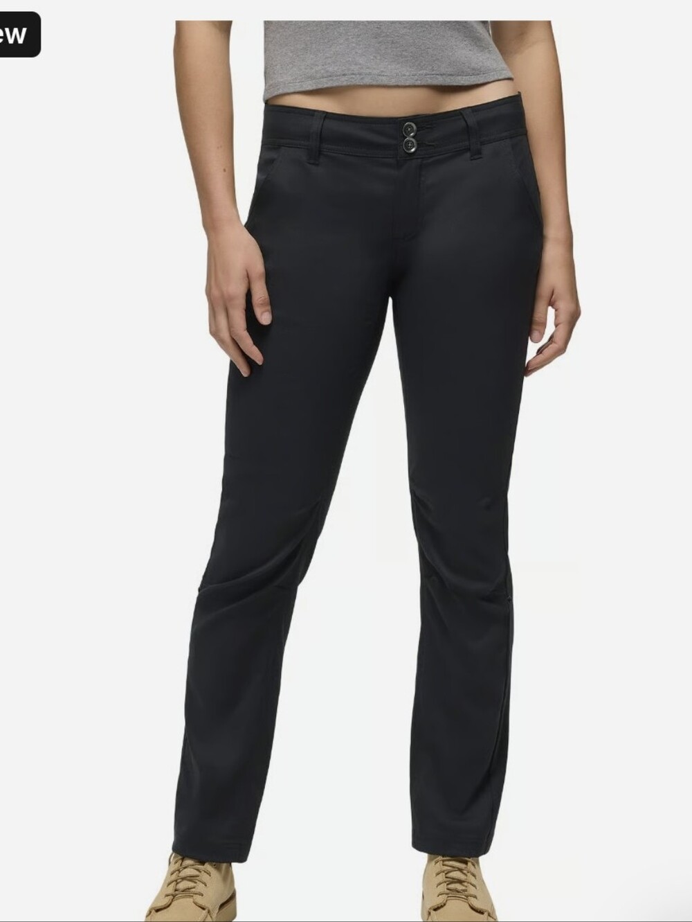 Prana  Black Halle Straight-Leg Pants Sz.10